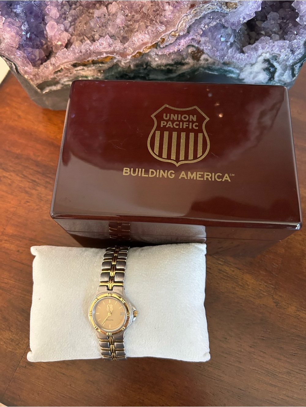 Union Pacific Two-Tone Women's Bracelet Watch - Gold & Silver